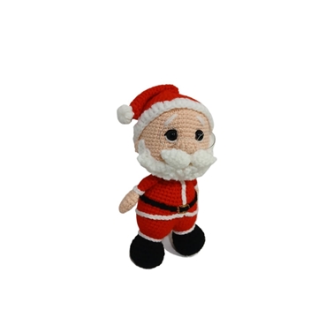 Peluche papá noel navideño-navidad hecho a mano a ganchillo (amigurumi). - Imagen 2