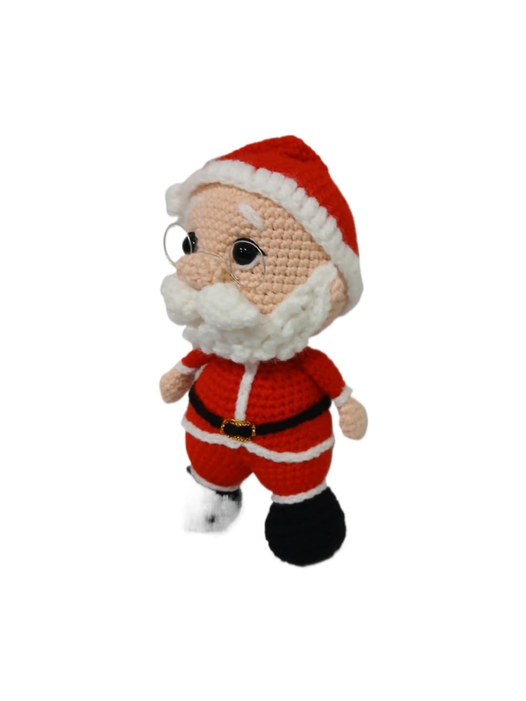 Peluche papá noel navideño-navidad hecho a mano a ganchillo (amigurumi). - Imagen 4
