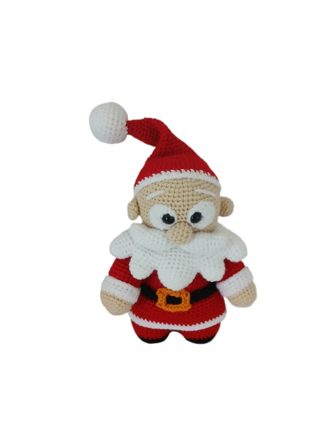 Peluche Papá Noel navideño-navidad hecho a mano a ganchillo (amigurumi). - Imagen 1