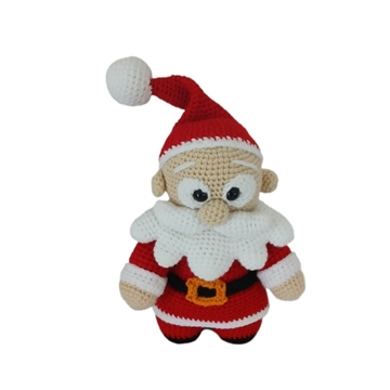 Peluche Papá Noel navideño-navidad hecho a mano a ganchillo (amigurumi). - Imagen 1