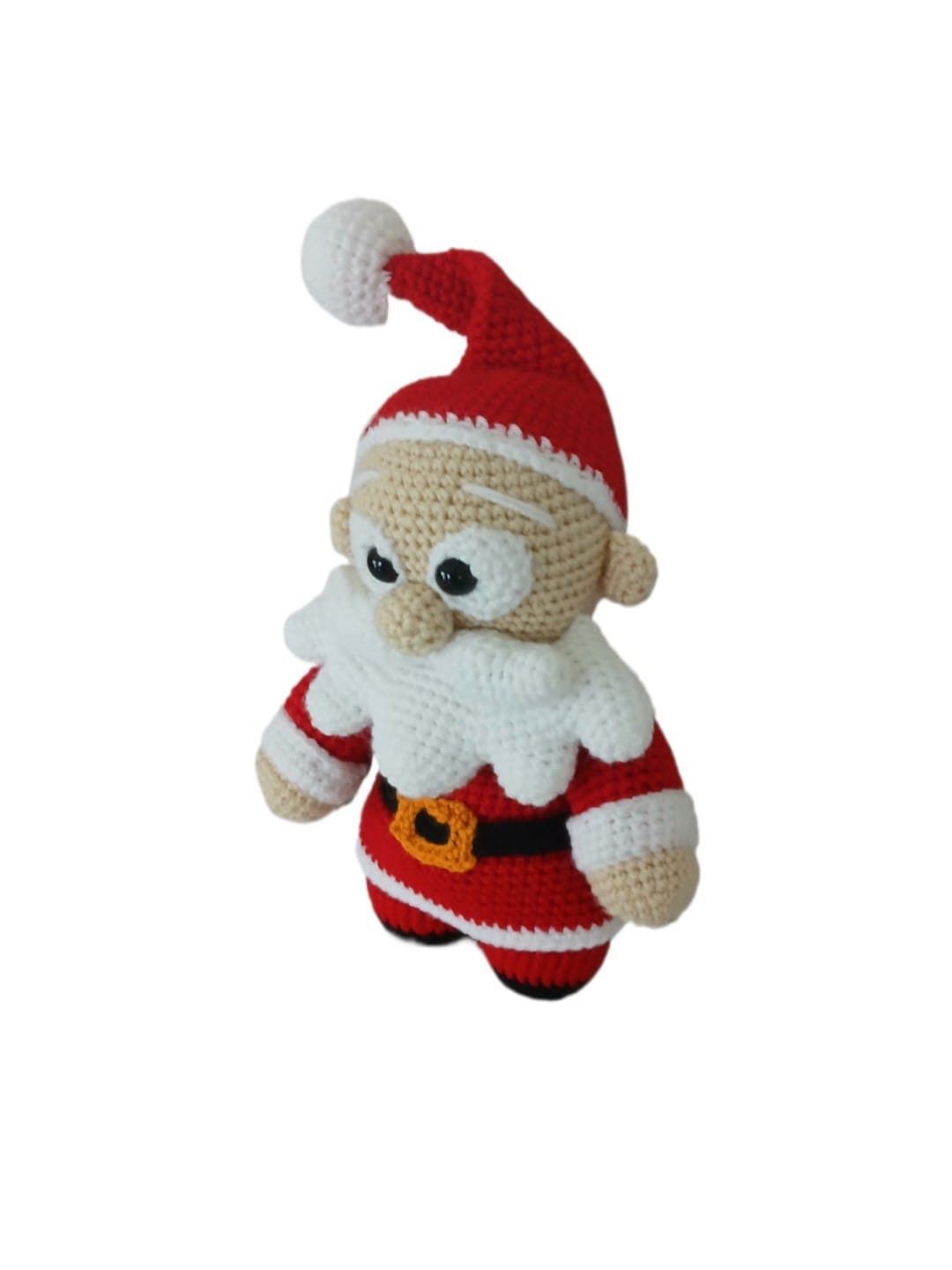Peluche Papá Noel navideño-navidad hecho a mano a ganchillo (amigurumi). - Imagen 2