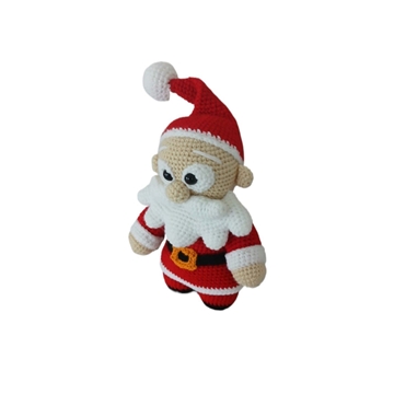 Peluche Papá Noel navideño-navidad hecho a mano a ganchillo (amigurumi). - Imagen 2
