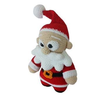 Peluche Papá Noel navideño-navidad hecho a mano a ganchillo (amigurumi). - Imagen 2