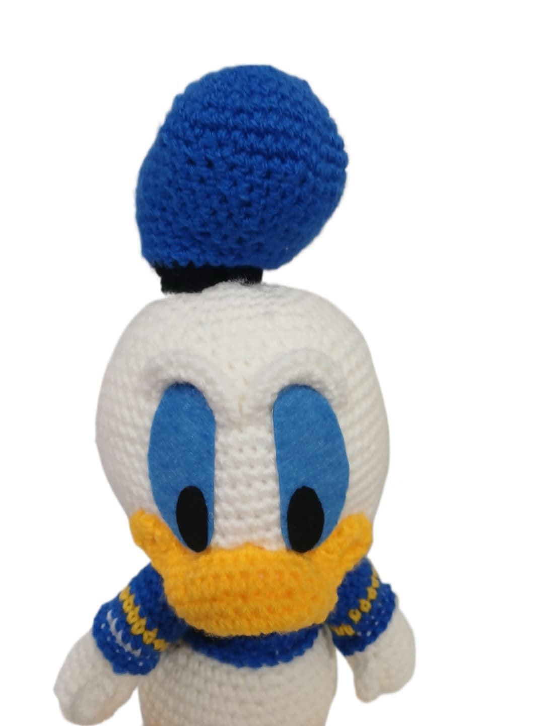 Peluche pato donald hecho a mano a ganchillo (amigurumi).Ficha técnica: - Imagen 3