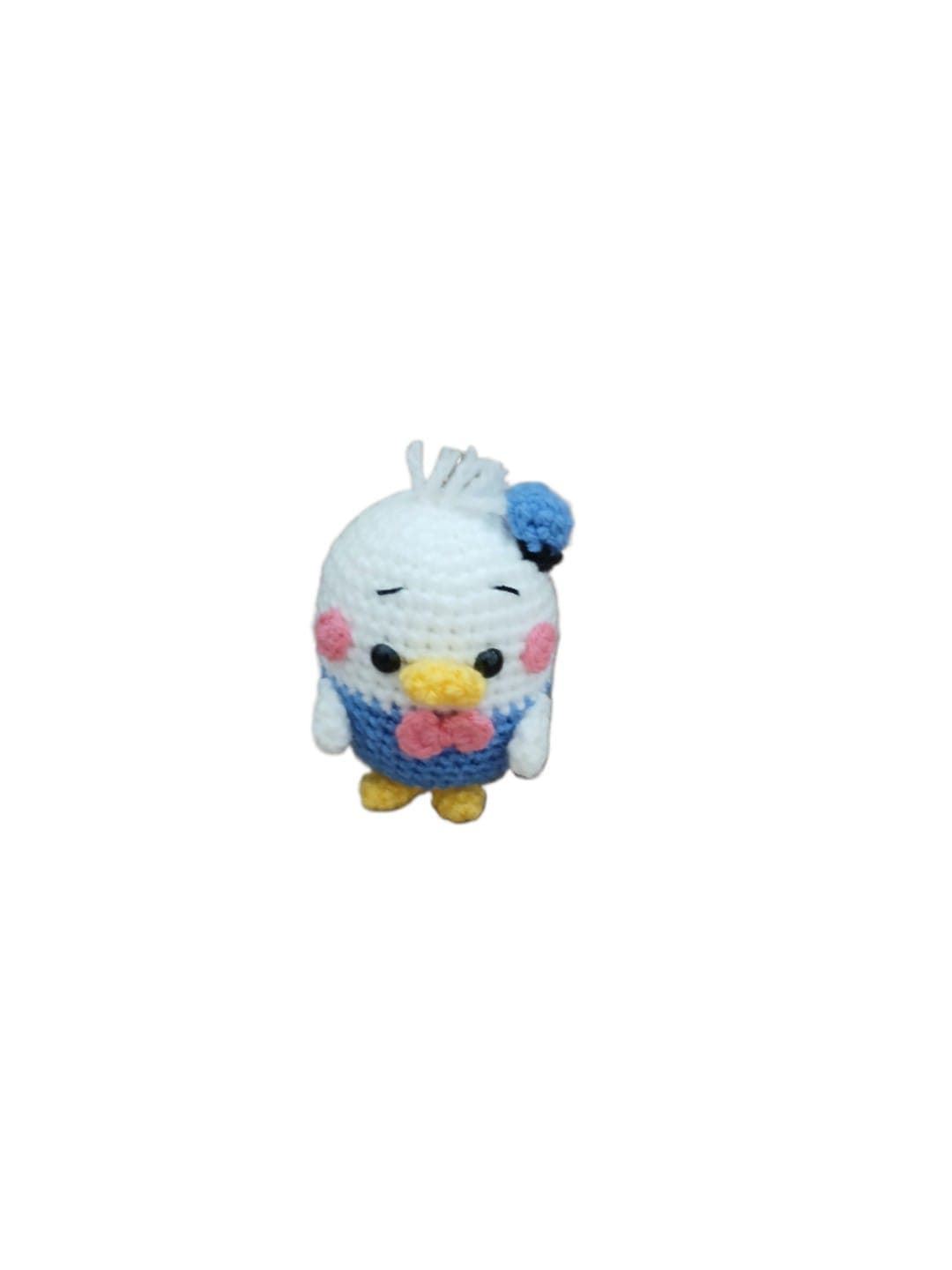 Peluche pato donald hecho a mano a ganchillo (amigurumi). - Imagen 1