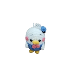 Peluche pato donald hecho a mano a ganchillo (amigurumi). - Imagen 1