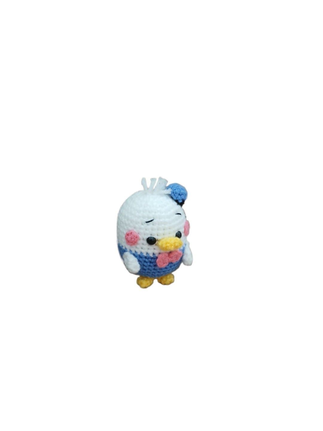 Peluche pato donald hecho a mano a ganchillo (amigurumi). - Imagen 2