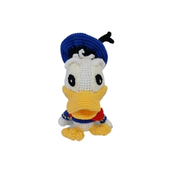 Peluche pato donald looney tunes hecho a mano a ganchillo (amigurumi). - Imagen 1