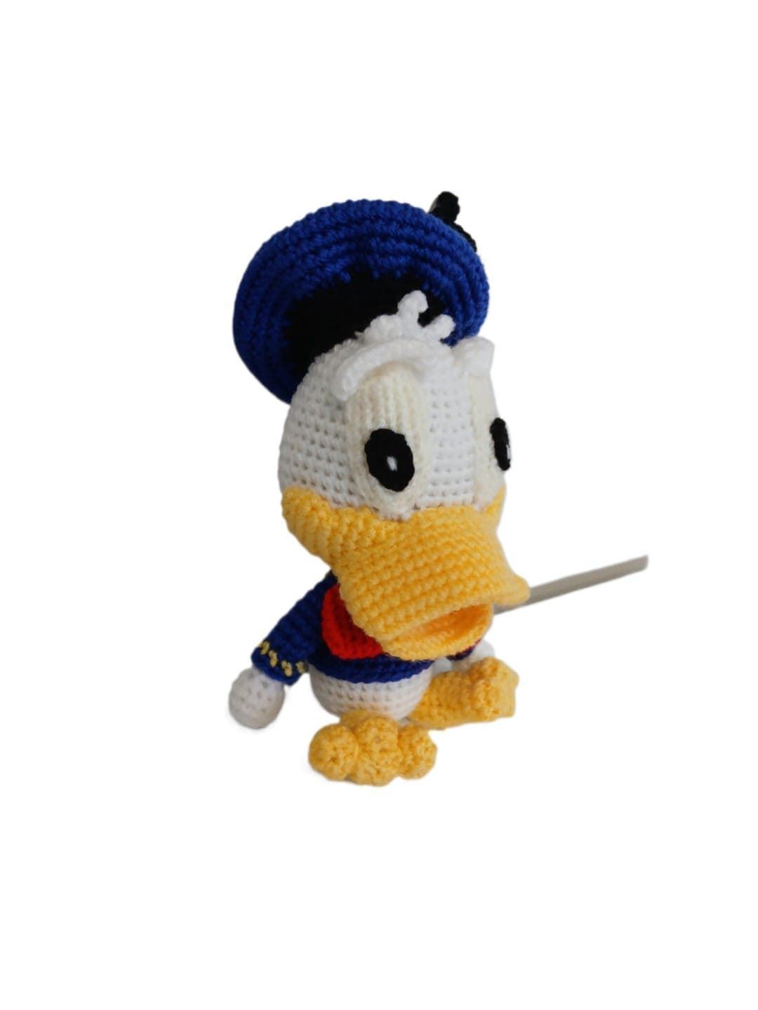 Peluche pato donald looney tunes hecho a mano a ganchillo (amigurumi). - Imagen 3