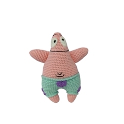 Peluche patricio bob esponja hecho a mano a ganchillo (amigurumi). - Imagen 1