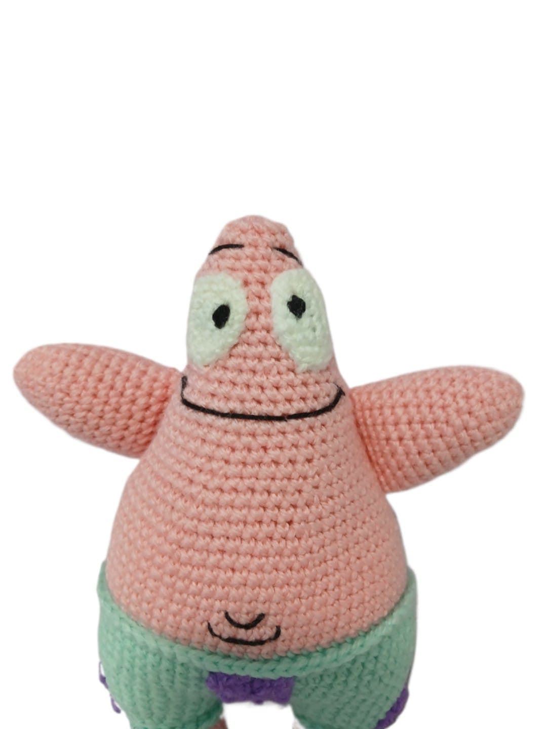 Peluche patricio bob esponja hecho a mano a ganchillo (amigurumi). - Imagen 4
