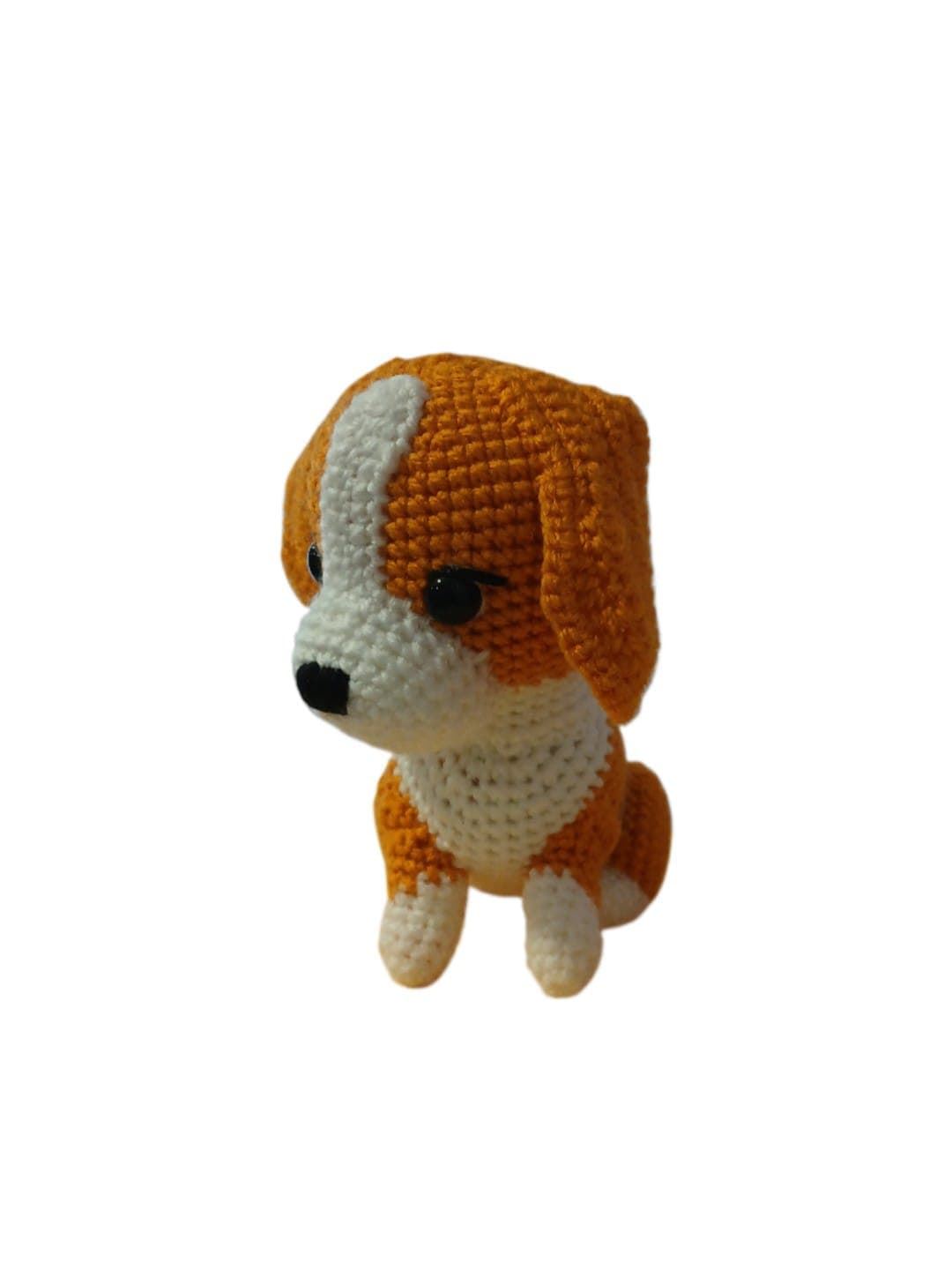 Peluche perro Beagle hecho a mano a ganchillo (amigurumi). - Imagen 2