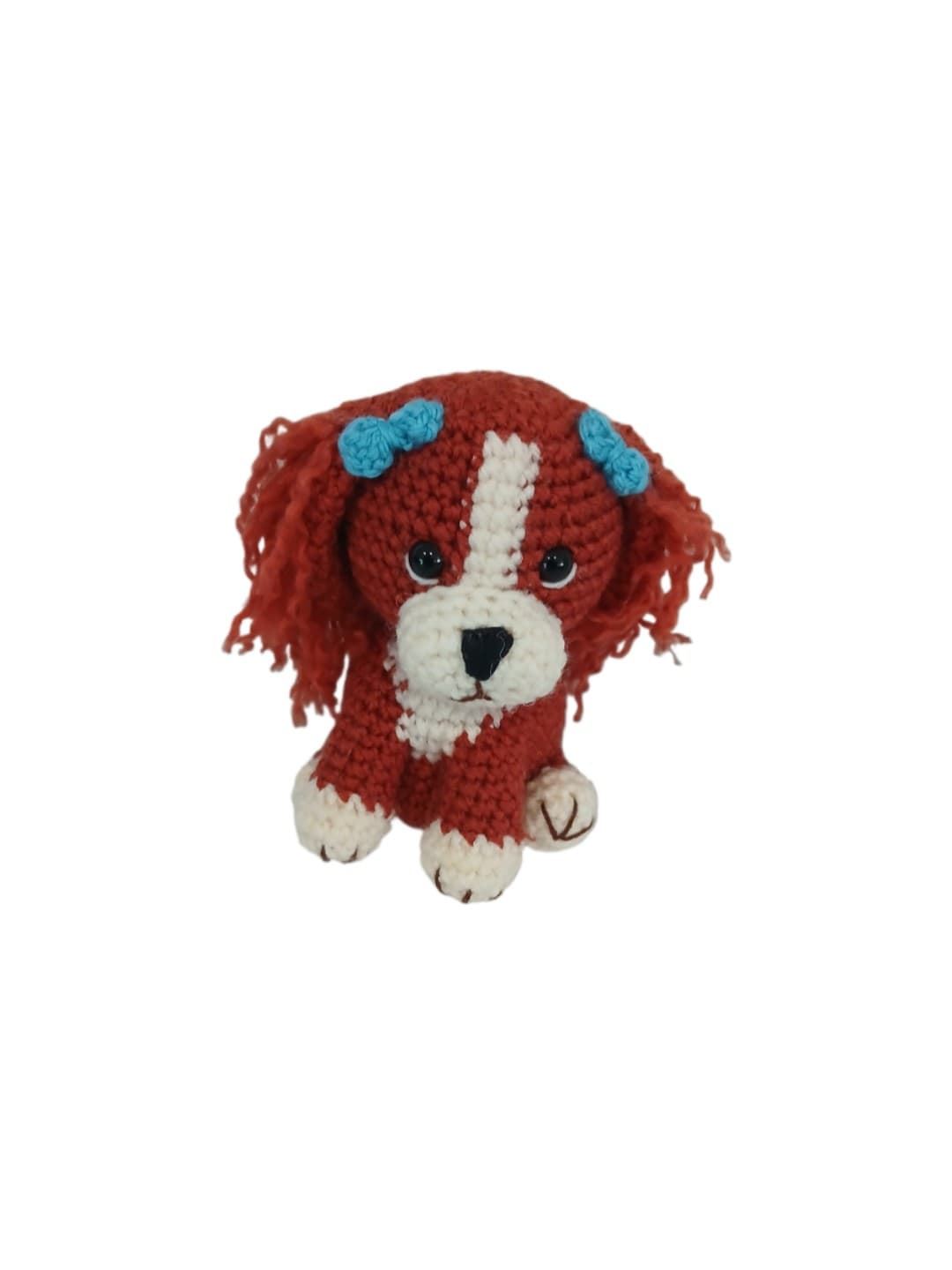 Peluche perro hecho a mano a ganchillo (amigurumi). - Imagen 1