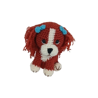 Peluche perro hecho a mano a ganchillo (amigurumi). - Imagen 1