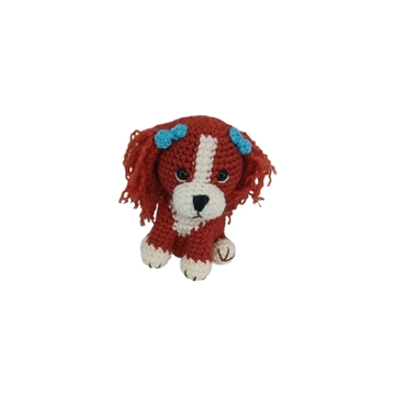 Peluche perro hecho a mano a ganchillo (amigurumi). - Imagen 1
