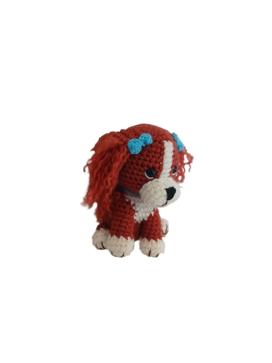 Peluche perro hecho a mano a ganchillo (amigurumi). - Imagen 2