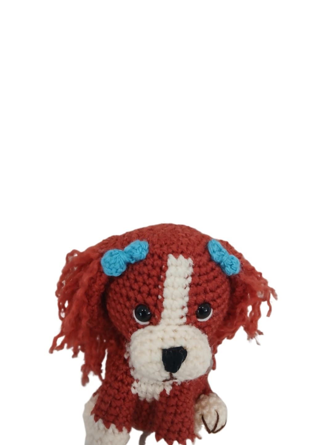 Peluche perro hecho a mano a ganchillo (amigurumi). - Imagen 4