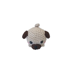 Peluche perro mini hecho a mano a ganchillo (amigurumi). - Imagen 1
