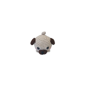 Peluche perro mini hecho a mano a ganchillo (amigurumi). - Imagen 1