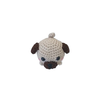 Peluche perro mini hecho a mano a ganchillo (amigurumi). - Imagen 1