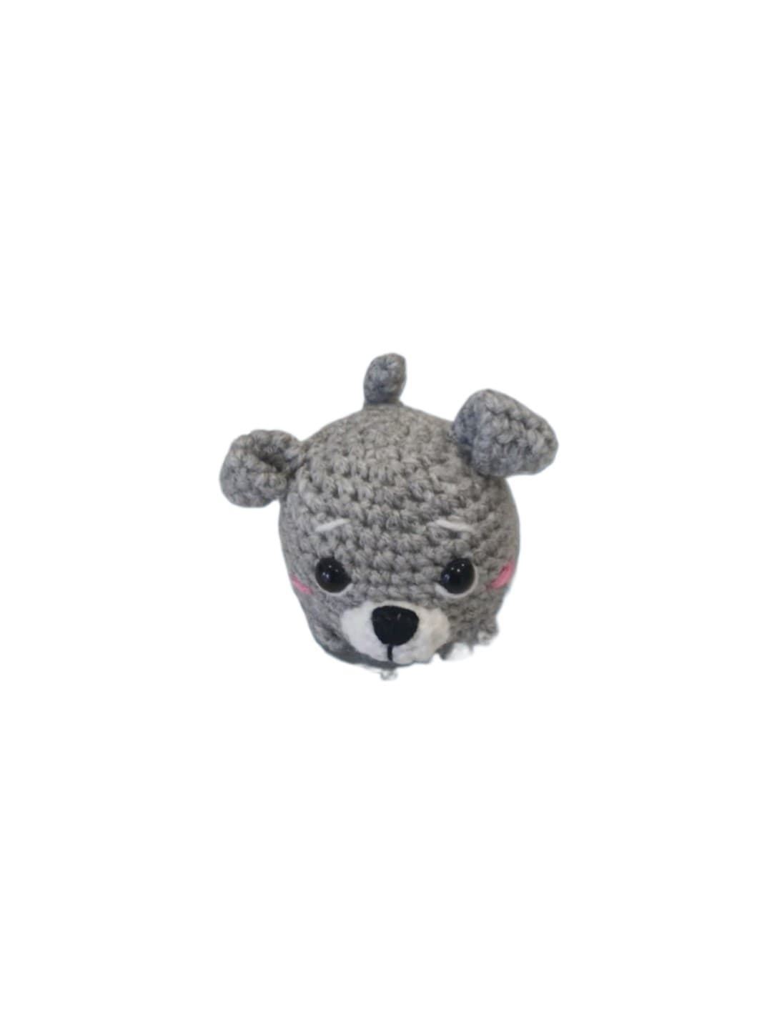 Peluche perro mini hecho a mano a ganchillo (amigurumi). - Imagen 1