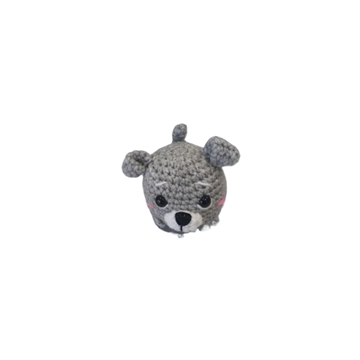 Peluche perro mini hecho a mano a ganchillo (amigurumi). - Imagen 1