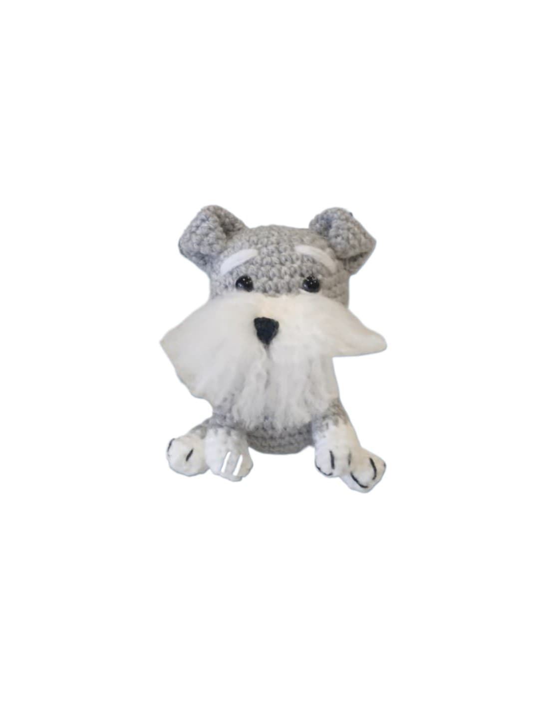 Peluche perro snaucherz hecho a mano a ganchillo (amigurumi). - Imagen 1
