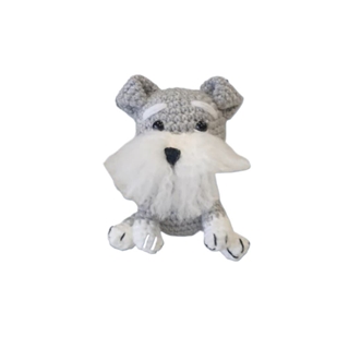 Peluche perro snaucherz hecho a mano a ganchillo (amigurumi). - Imagen 1