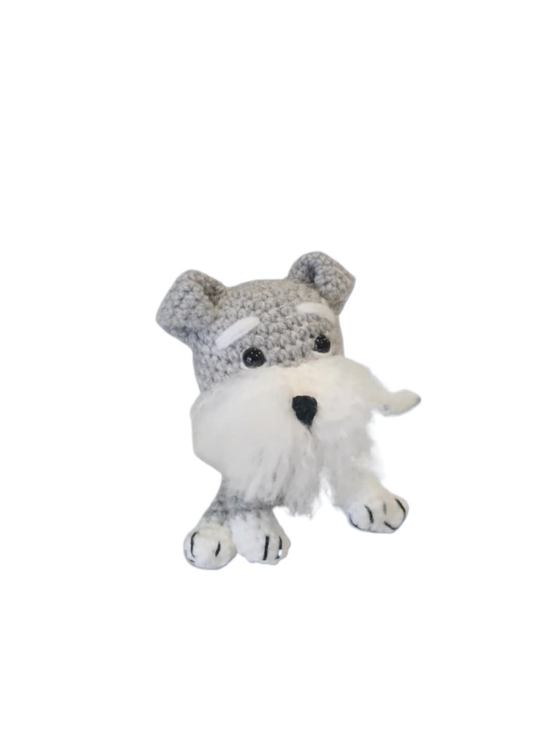 Peluche perro snaucherz hecho a mano a ganchillo (amigurumi). - Imagen 3