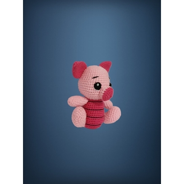 Peluche piglet winnie pooh hecho a mano a ganchillo (amigurumi). - Imagen 2