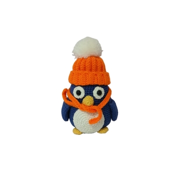 Peluche pingüino con gorro - Imagen 1