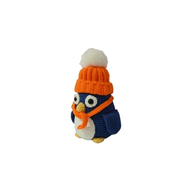 Peluche pingüino con gorro - Imagen 2