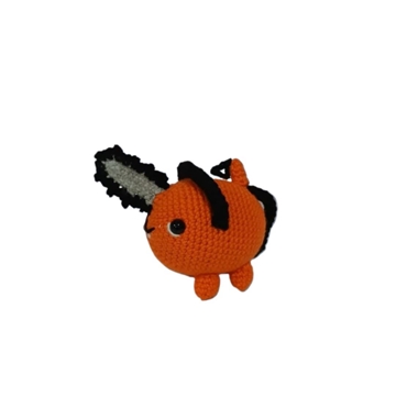 Peluche pochita hecha a mano a ganchillo (amigurumi). - Imagen 1