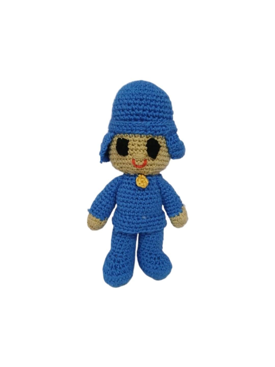 Peluche pocoyo hecho a mano a ganchillo (amigurumi). - Imagen 1