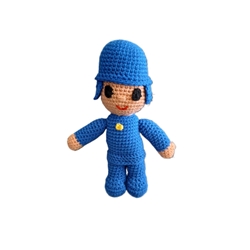 Peluche pocoyo hecho a mano a ganchillo (amigurumi). - Imagen 1