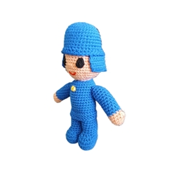 Peluche pocoyo hecho a mano a ganchillo (amigurumi). - Imagen 2
