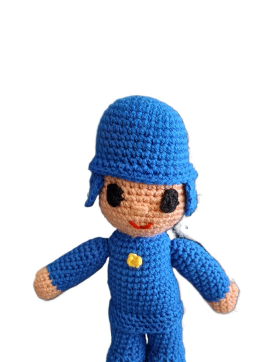 Peluche pocoyo hecho a mano a ganchillo (amigurumi). - Imagen 4
