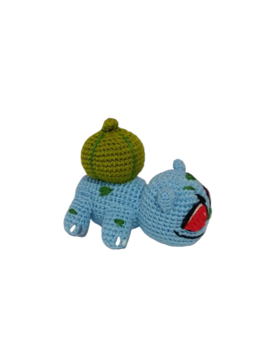 Peluche pokemon bulbasur echo a mano a ganchillo (amigurumi). - Imagen 1
