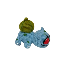 Peluche pokemon bulbasur echo a mano a ganchillo (amigurumi). - Imagen 1
