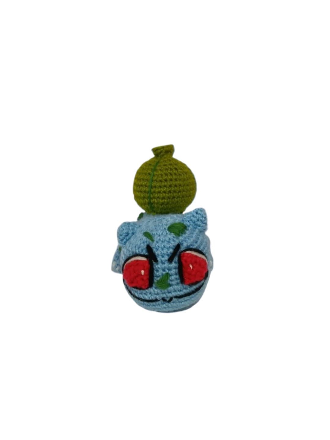 Peluche pokemon bulbasur echo a mano a ganchillo (amigurumi). - Imagen 3