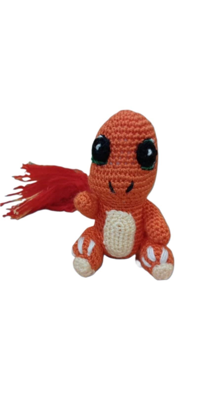 Peluche pokemon charmander hecho a mano a ganchillo (amigurumi). - Imagen 1