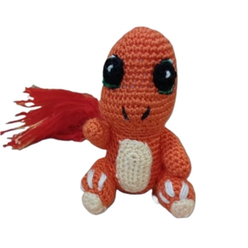 Peluche pokemon charmander hecho a mano a ganchillo (amigurumi). - Imagen 1