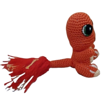 Peluche pokemon charmander hecho a mano a ganchillo (amigurumi). - Imagen 2