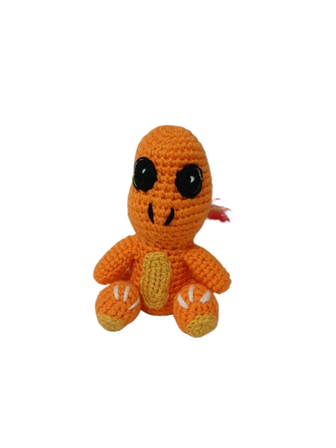 Peluche pokemon charmander hecho a mano a ganchillo (amigurumi). - Imagen 1