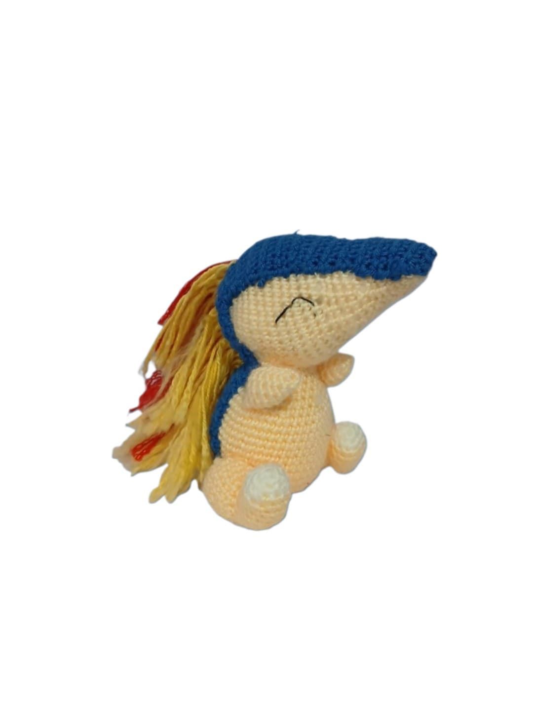 Peluche pokemon cyndaquil hecho a mano a ganchillo (amigurumi). - Imagen 3