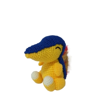 Peluche pokemon cyndaquil hecho a mano a ganchillo (amigurumi). - Imagen 1