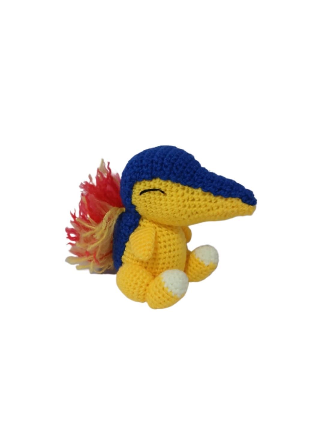 Peluche pokemon cyndaquil hecho a mano a ganchillo (amigurumi). - Imagen 3
