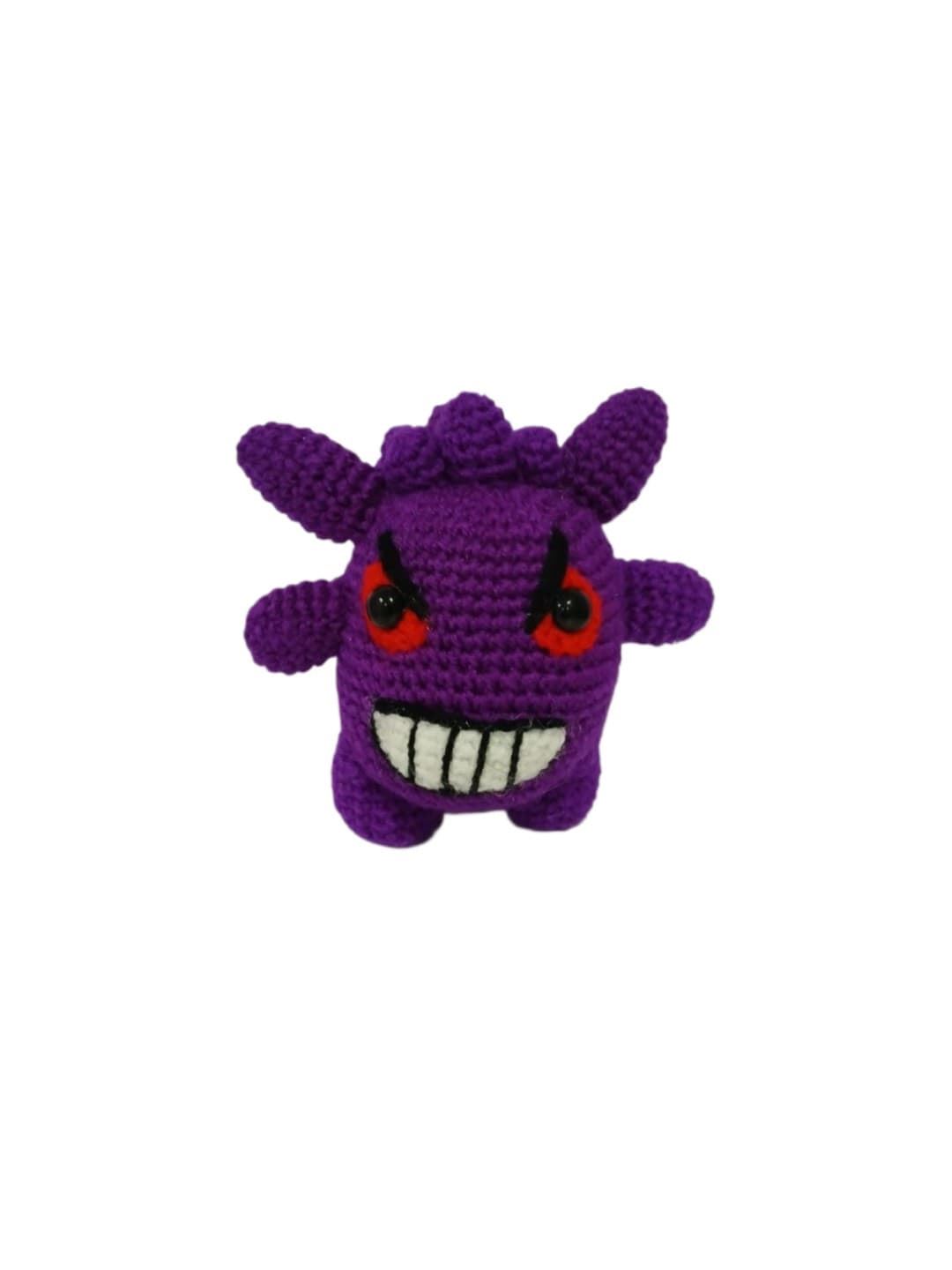 Peluche pokemon gengar hecho a mano a ganchillo (amigurumi). - Imagen 1