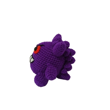 Peluche pokemon gengar hecho a mano a ganchillo (amigurumi). - Imagen 2