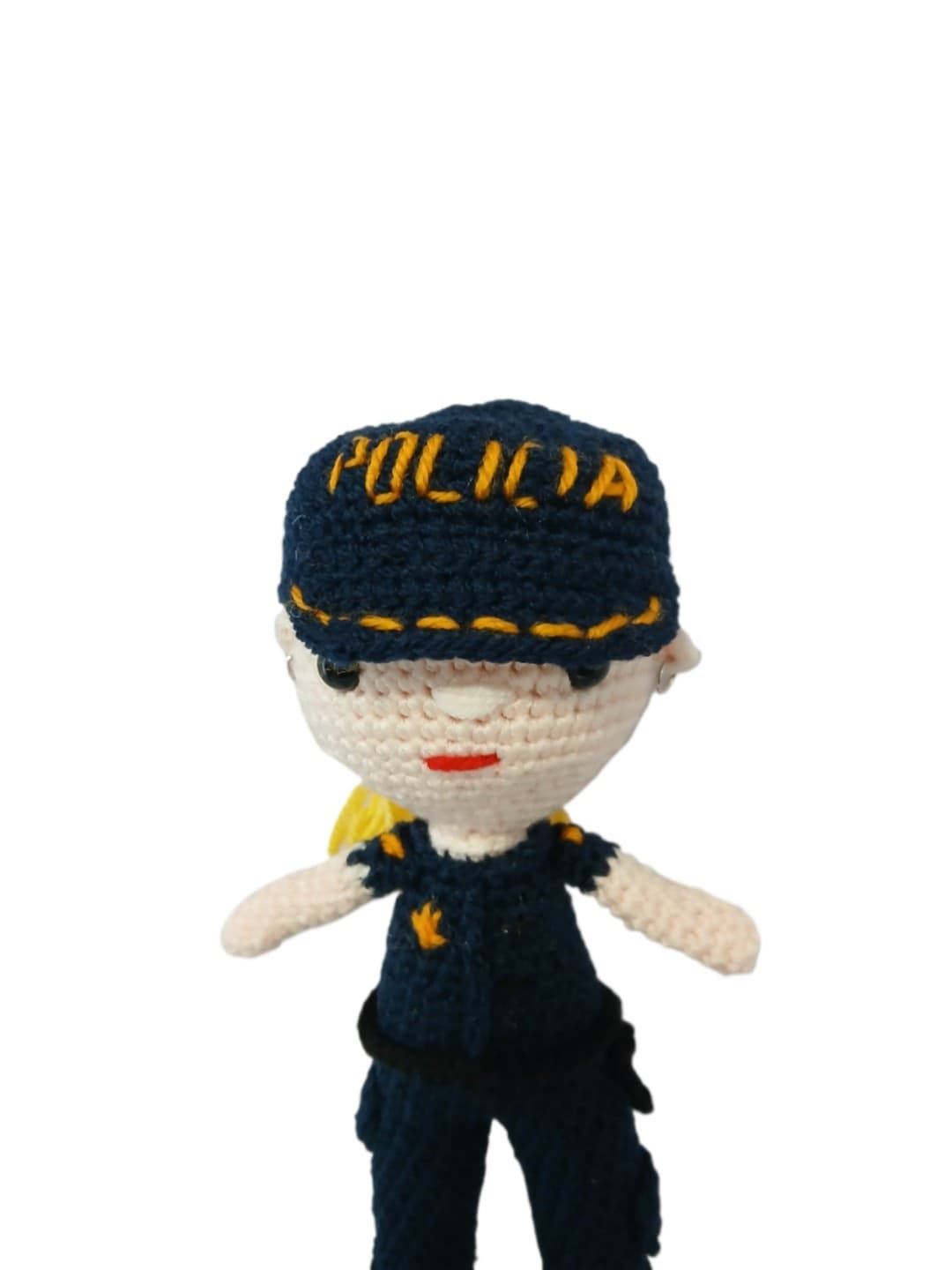 Peluche policía hecha a  ganchillo (amigurumi). - Imagen 5